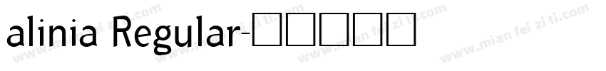 alinia Regular字体转换